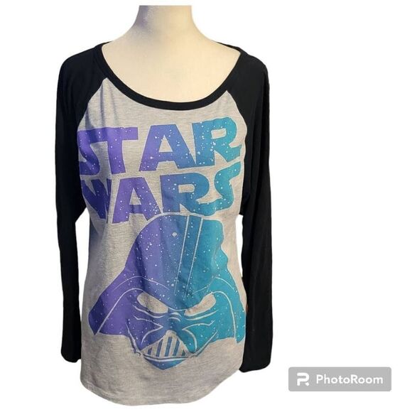 Classic Star Wars Darth Vader Pajama Top Women's Size Large - Picture 1 of 5